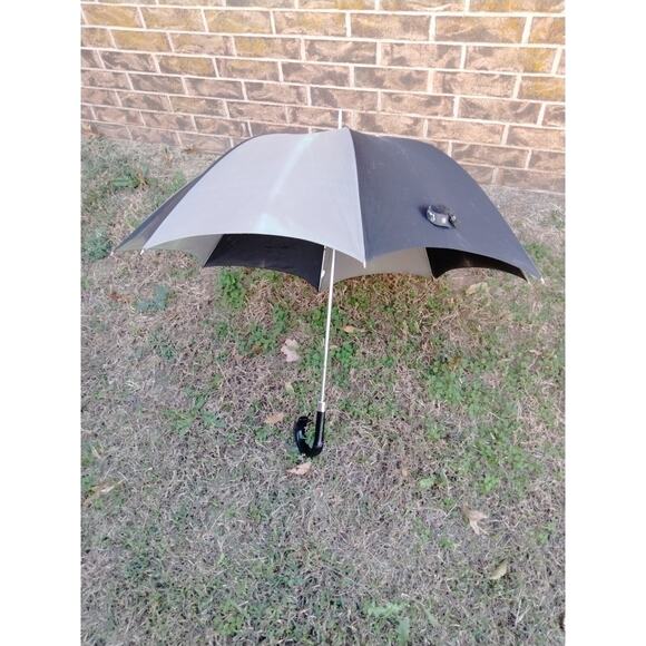 Vintage Pierre Cardin Men's Umbrella Hook Handle Brown Retro - Picture 1 of 5